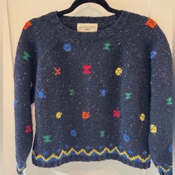 The Limited Sweater Vintage American Collection Wool Cropped Pac-Man Graphic - S - Picture 1 of 13